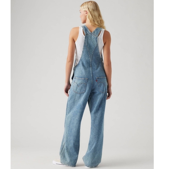 Women's Denim Overalls - Picture 3 of 10